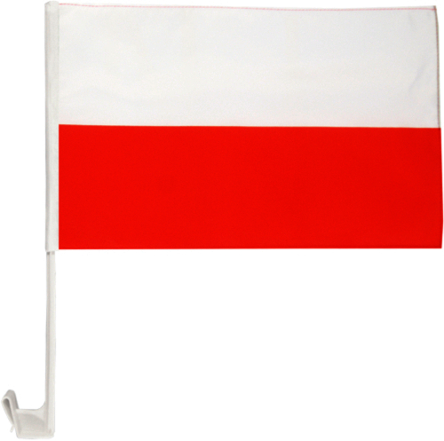 Autofahne Polen polnische Fahne als Autoflagge