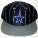 NFL Dallas Cowboys Vintage Football Snapback Cap - Pinstripes Star