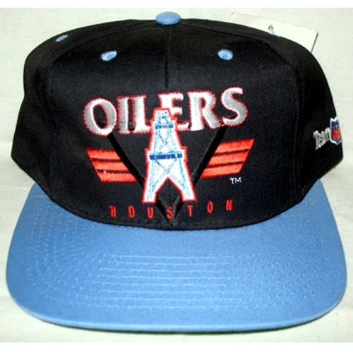 NFL Houston Oilers Vintage Snapback Football Cap - Black Guard Serie