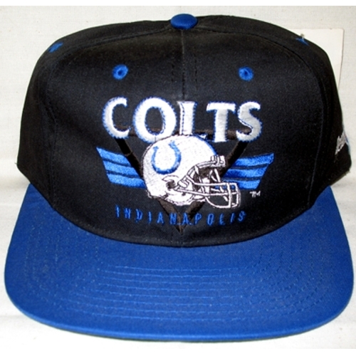 NFL Indianapolis Colts Vintage Snapback Football Cap - Black Guard Serie