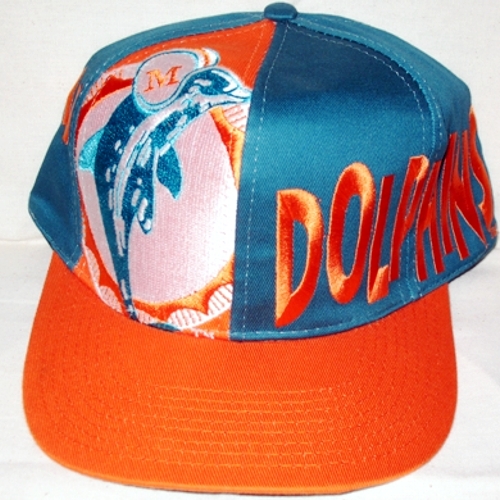 NFL Los Miami Dolphins Vintage Snapback Football Cap - Allover One Serie - Universalgrösse Adult, passend bis 60,5 cm Kopfumfang