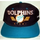 NFL Miami Dolphins Vintage Football Snapback Cap - black guard Serie