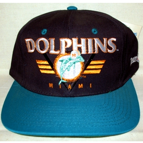 NFL Los Miami Dolphins Vintage Snapback Football Cap - Black Guard Serie - Universalgrösse Adult, passend bis 60,5 cm Kopfumfang