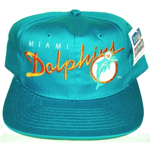 NFL Los Miami Dolphins Vintage Snapback Football Cap - Sideliner Serie - Universalgrösse, passend bis 60,5 cm Kopfumfang