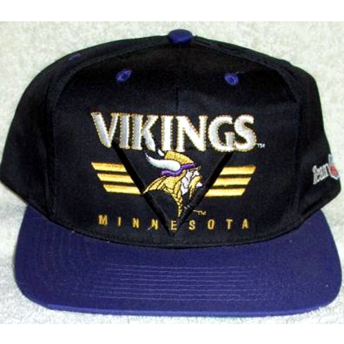 NFL Los Minnesota Vikings Vintage Snapback Football Cap - Black Guard Serie - Universalgrösse, passend bis 60,5 cm Kopfumfang