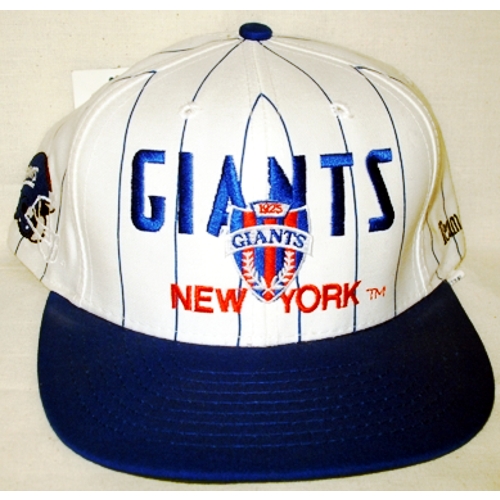 NFL New York Giants Vintage Snapback Football Cap - White Pinstripes -  Serie - Universalgrösse: passend bis 60,5 cm Kopfumfang