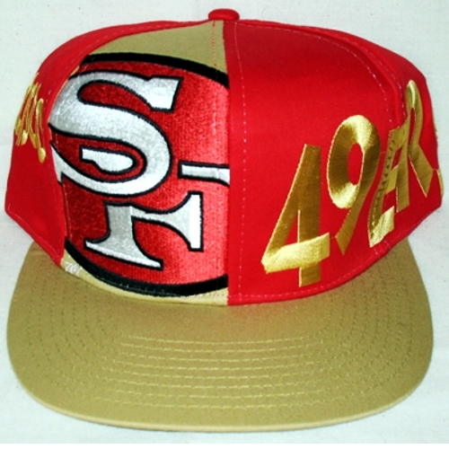 NFL San Francisco 49er Vintage Snapback Football Cap - Allover One -  Serie - Universalgrösse: passend bis 60,5 cm Kopfumfang